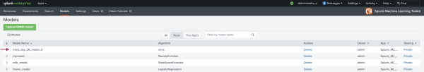 This image shows the Models tab in the AI Toolkit . The newly uploaded ONNX model shows in the list.